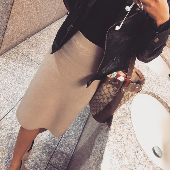 Authentic Vintage Gucci GG Monogram Supreme Sherry Web Ophidia Drawstring Bucket - Picture 2 of 11